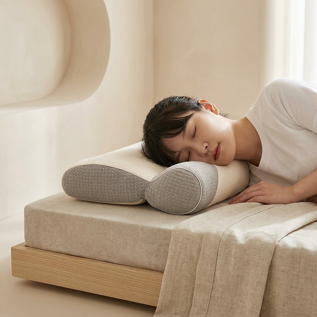 Unisex Ergonomic Contoured Bed Pillow