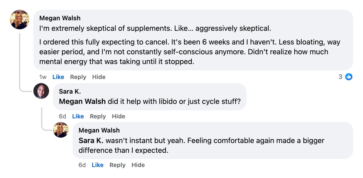 Customer review from Megan W.