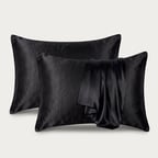 Unisex Satin Pillowcase with Folded Drape Detail