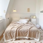 Jacquard Berber Fleece Bedding Blanket