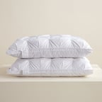Tufted Goose Down Bedding Pillow