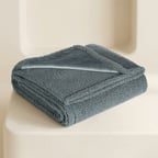 Plush Fleece Throw Blanket with Sherpa Lining