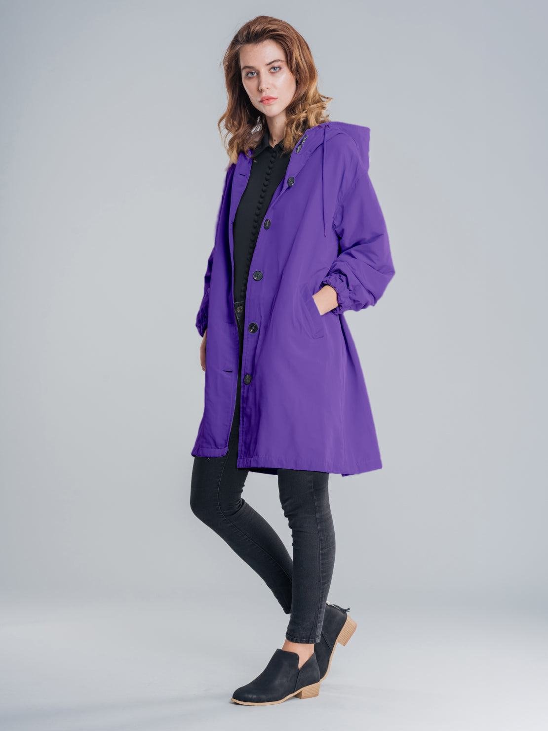 Ava | Women's Hooded Long Lightweight Jacket