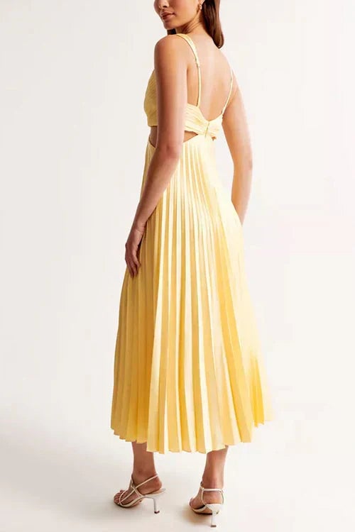Chloe | Women's Pleated Maxi Wedding Guest Dress