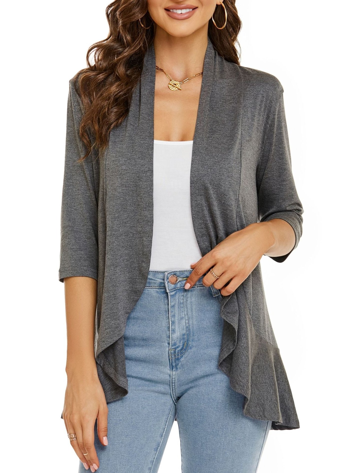 Sharon | Women's Lightweight Draped Cardigan