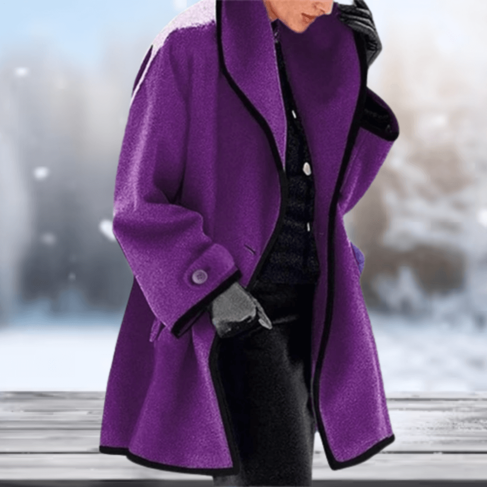 Nicola | Women's Oversized Notch-Lapel Wool Coat