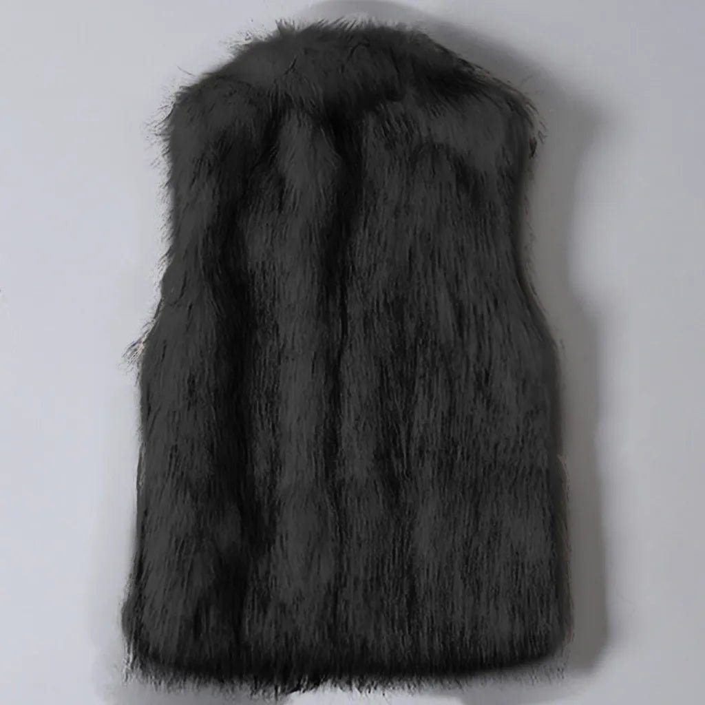 Sarah | Women's Luxe Faux Fur Vest Jacket