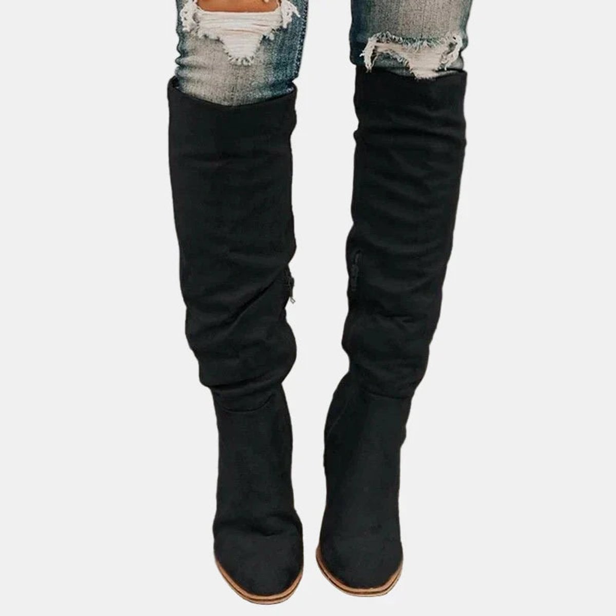 Isabella | Women's Stretchy Suede Over the Knee Boots