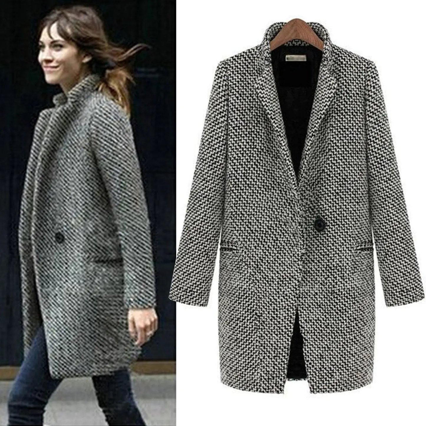 Julie | Women's Relaxed Wool Car Coat