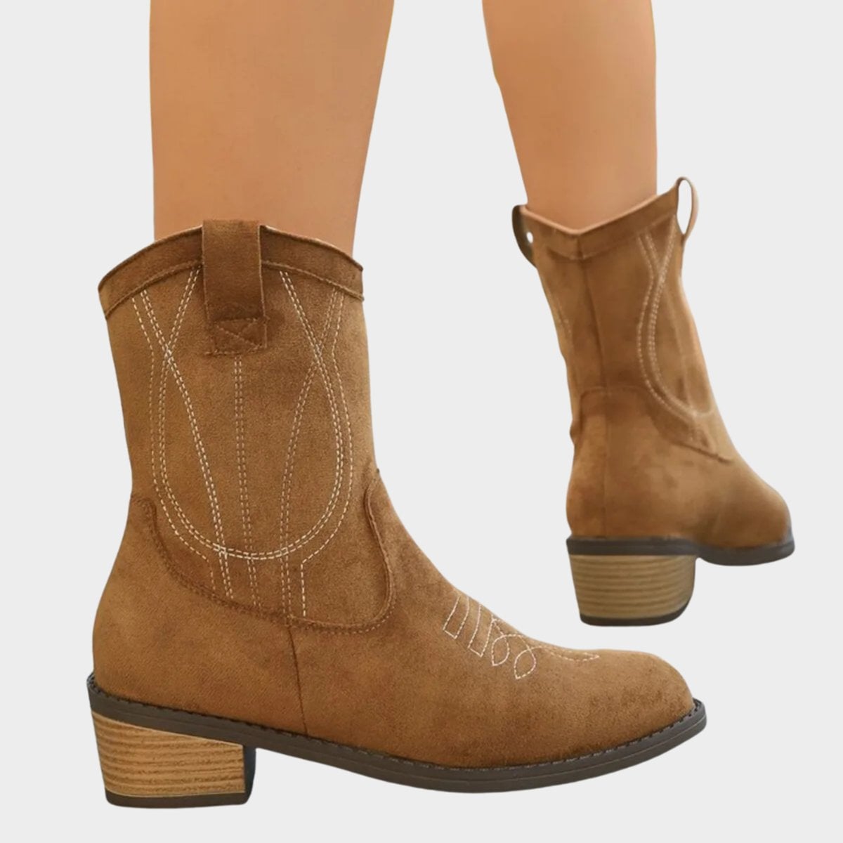 Elizabeth | Women's Embroidered Suede Cowboy Boots