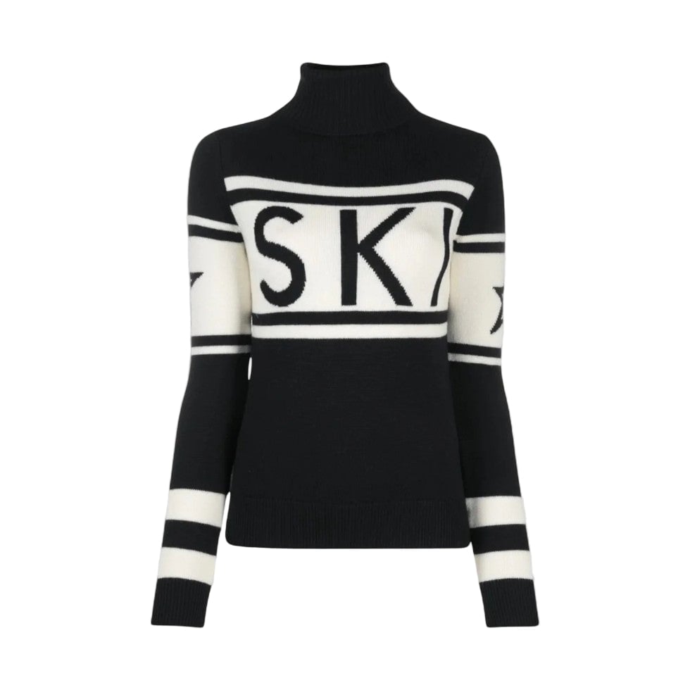 Margaret | Women's Striped Turtleneck Wool Sweater
