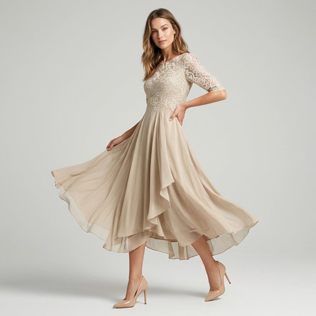 Fenella | Women's Elegant Evening Midi Dress