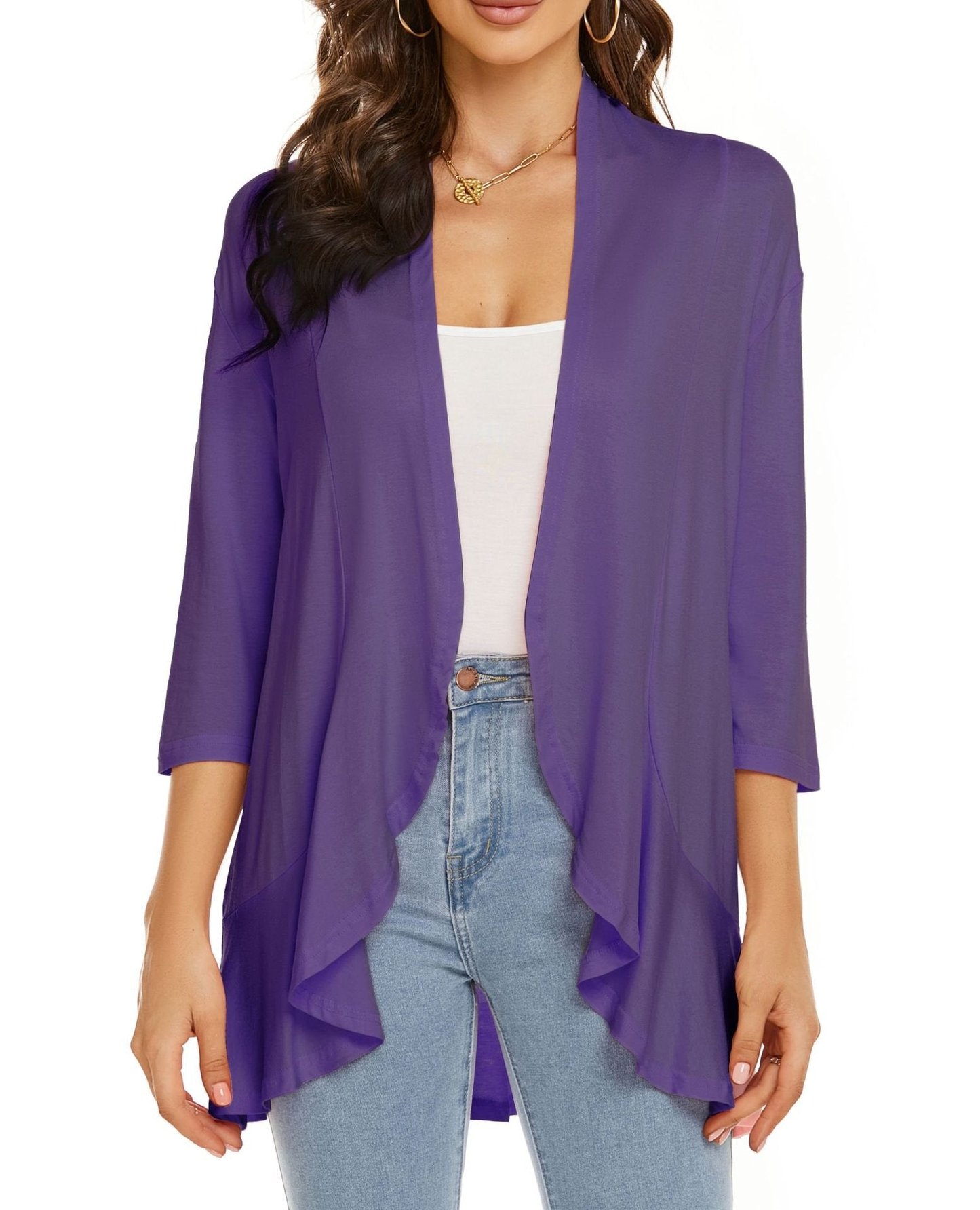 Sharon | Women's Lightweight Draped Cardigan