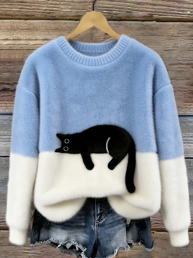 Tilly | Women's Cozy Graphic Cotton Sweater
