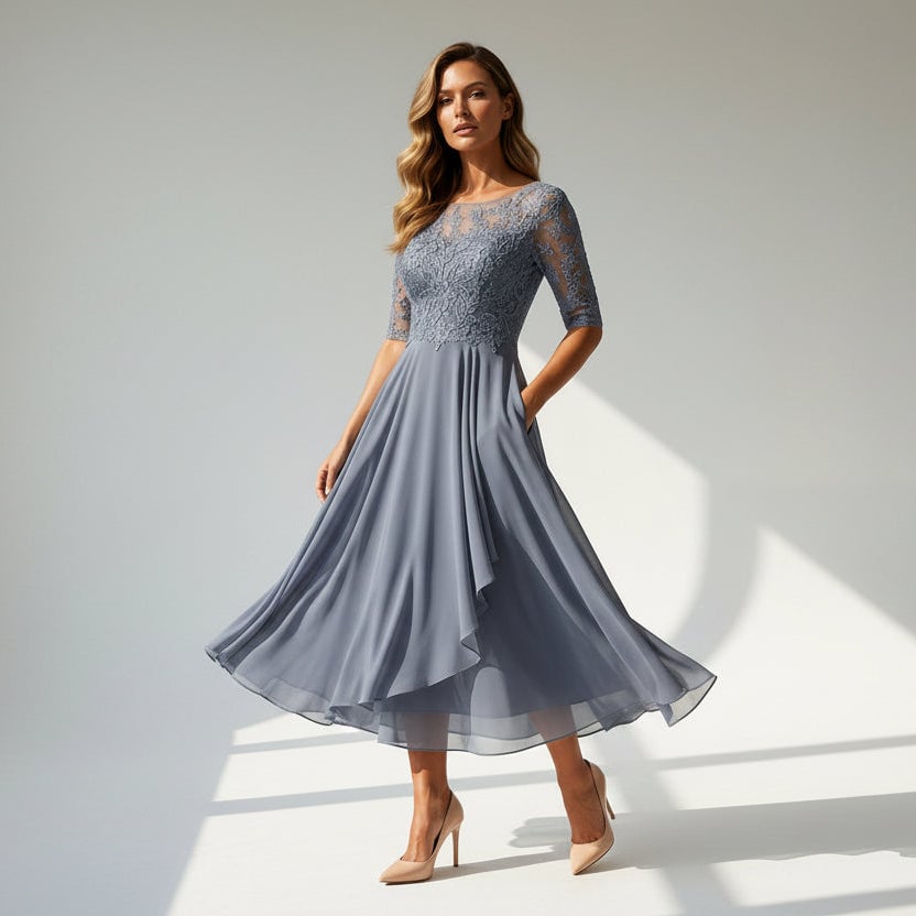 Fenella | Women's Elegant Evening Midi Dress