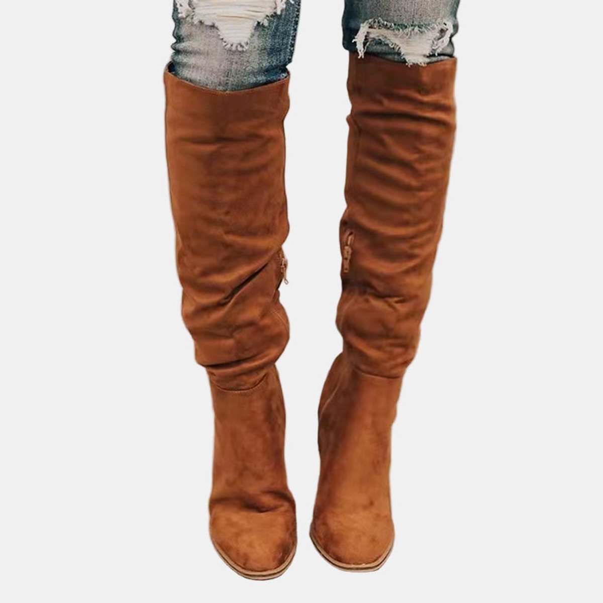 Isabella | Women's Stretchy Suede Over the Knee Boots