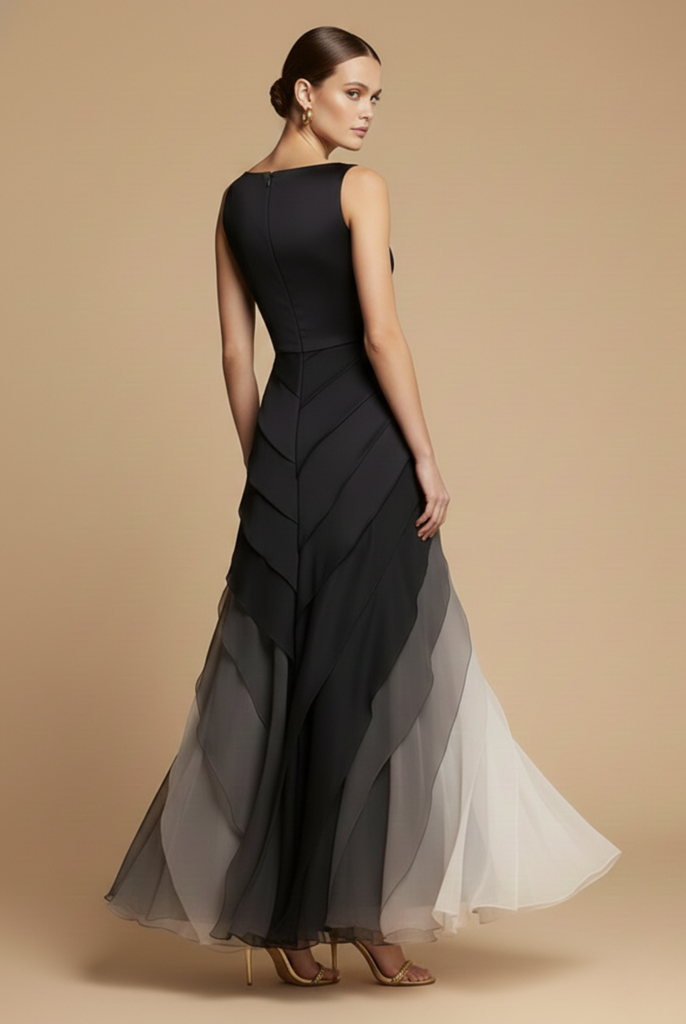 Jane | Women's Tiered Evening Maxi Formal Dress