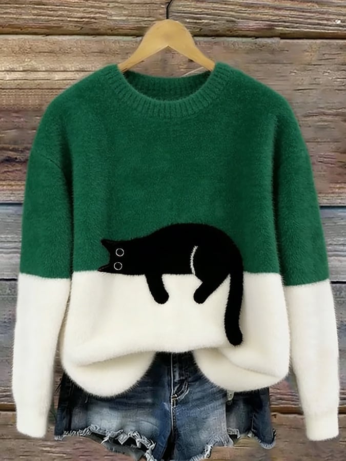 Tilly | Women's Cozy Graphic Cotton Sweater