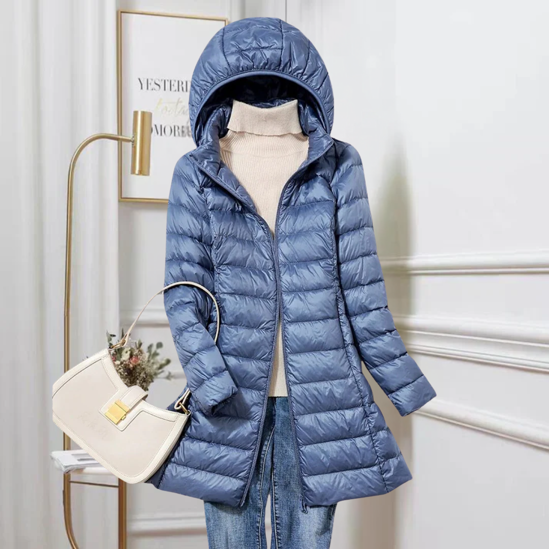 Samantha | Women's Hooded Long Puffer Jacket