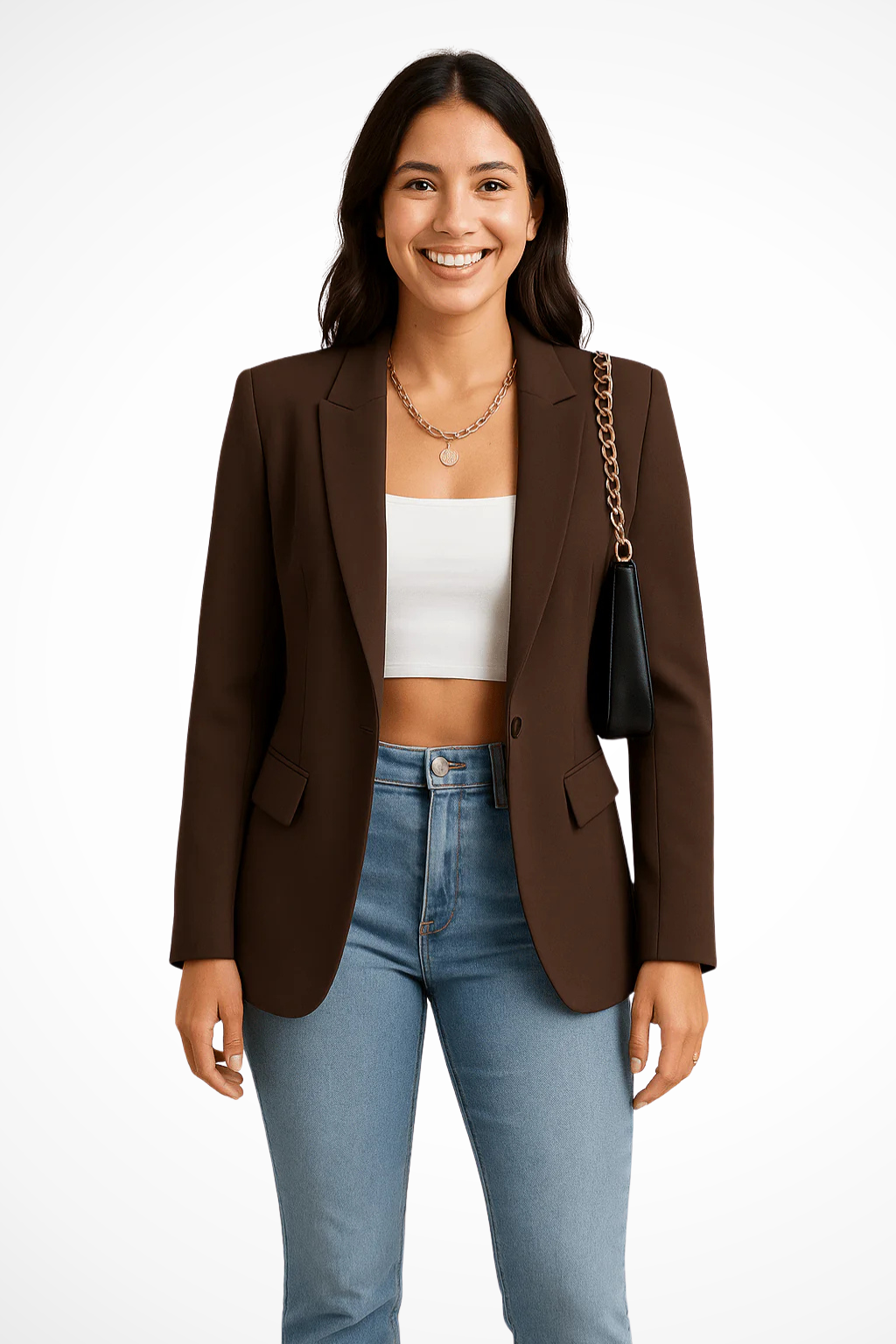 Rosie | Women's Tailored Single-Button Blazer Jacket