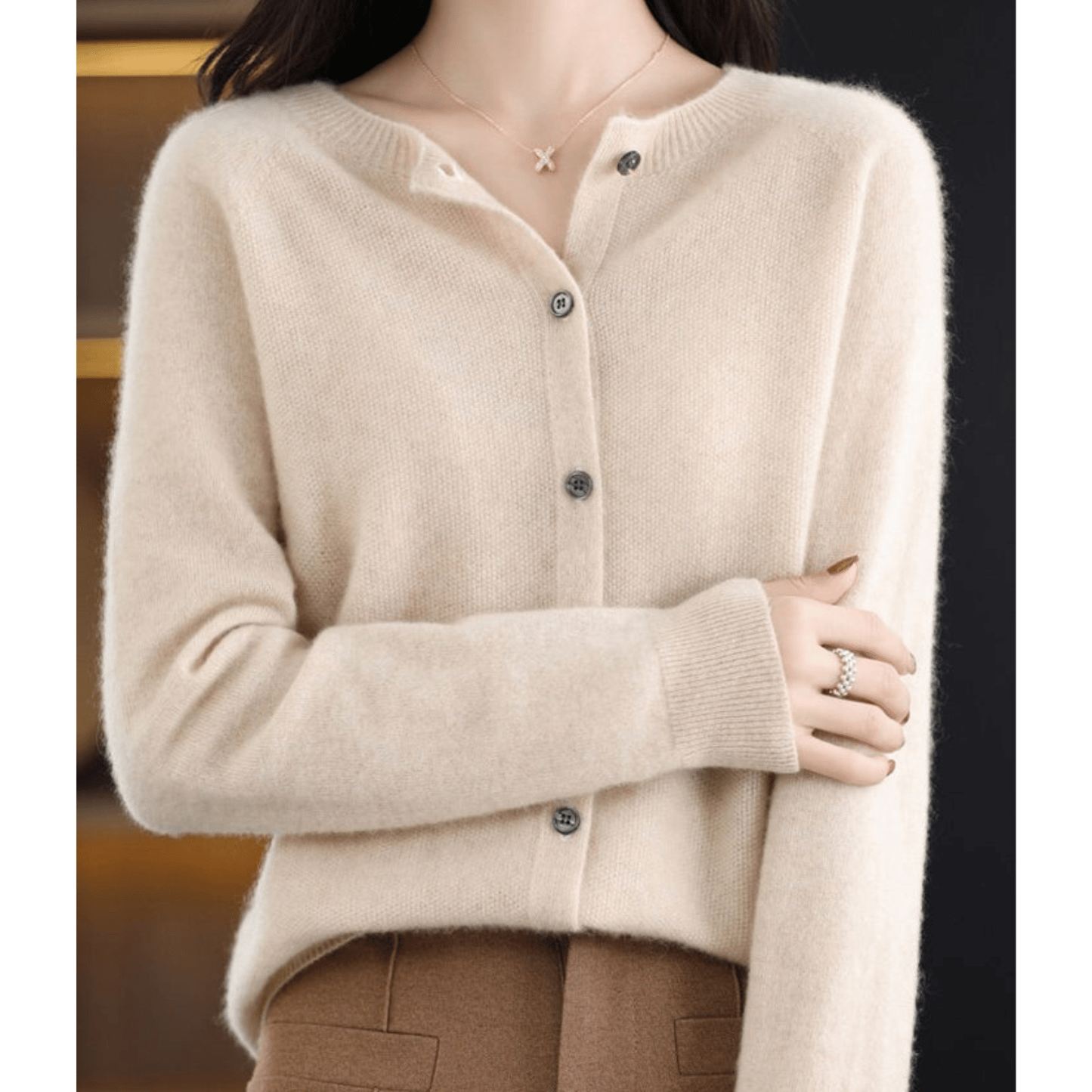 Katie | Women's Soft Cashmere Wool Cardigan