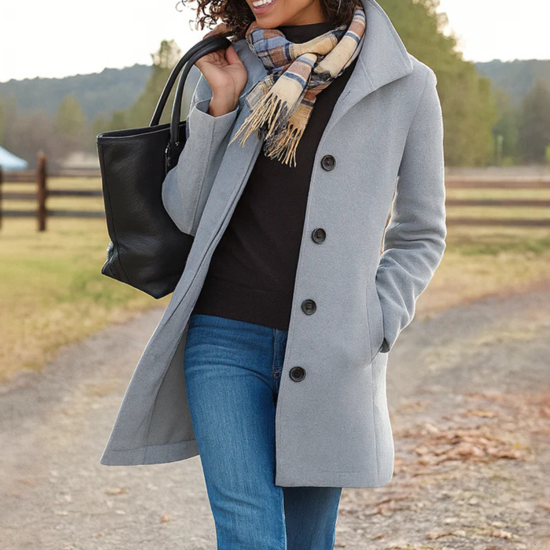 Esme | Women's Classic Button Winter Coat