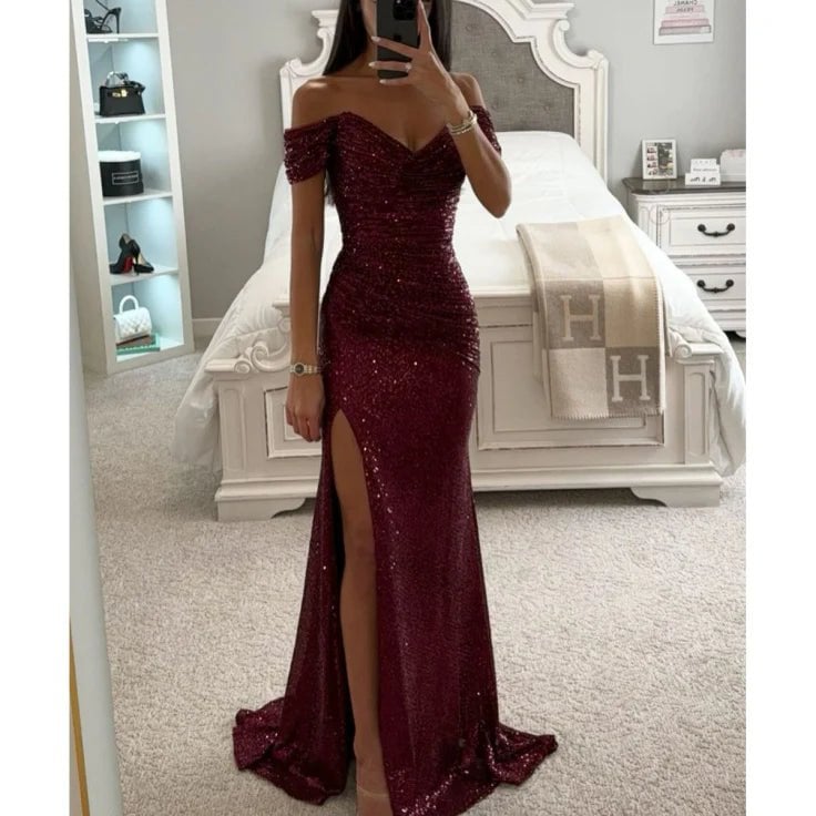 Beatrice | Women's Sequined Evening Maxi Dress
