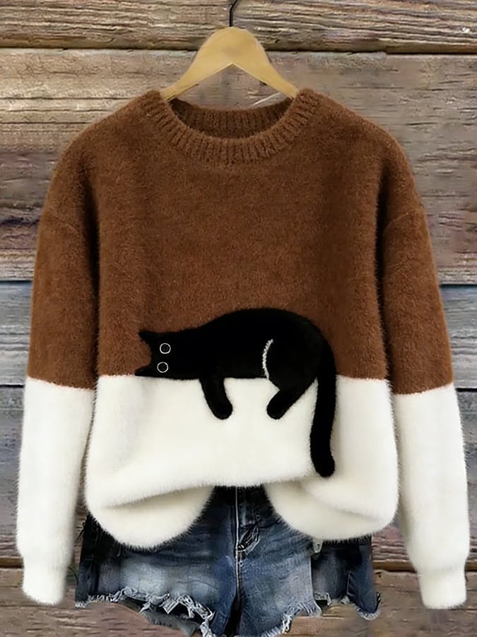 Tilly | Women's Cozy Graphic Cotton Sweater