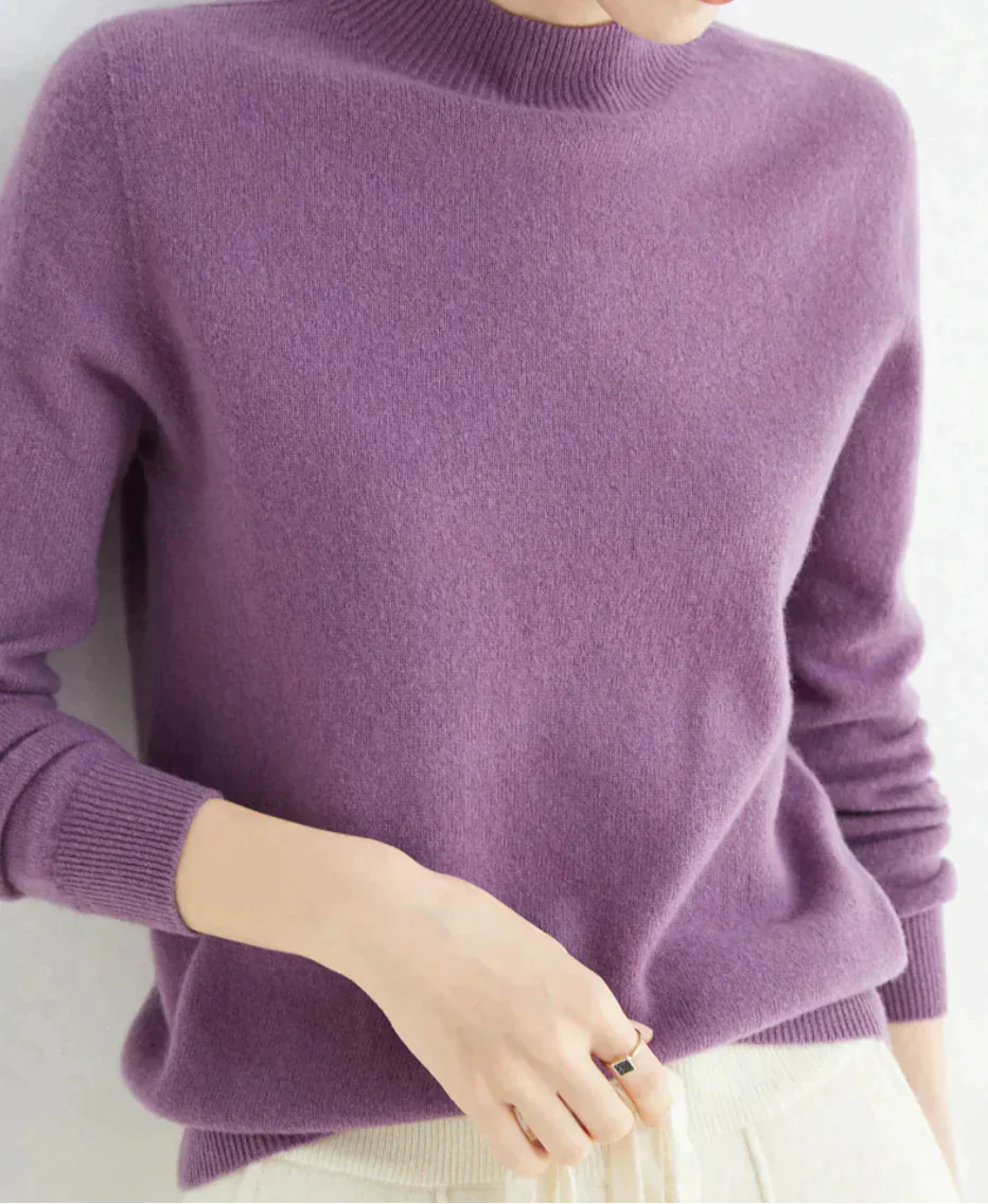 Sophia | Women's Soft Crew Cashmere Sweater