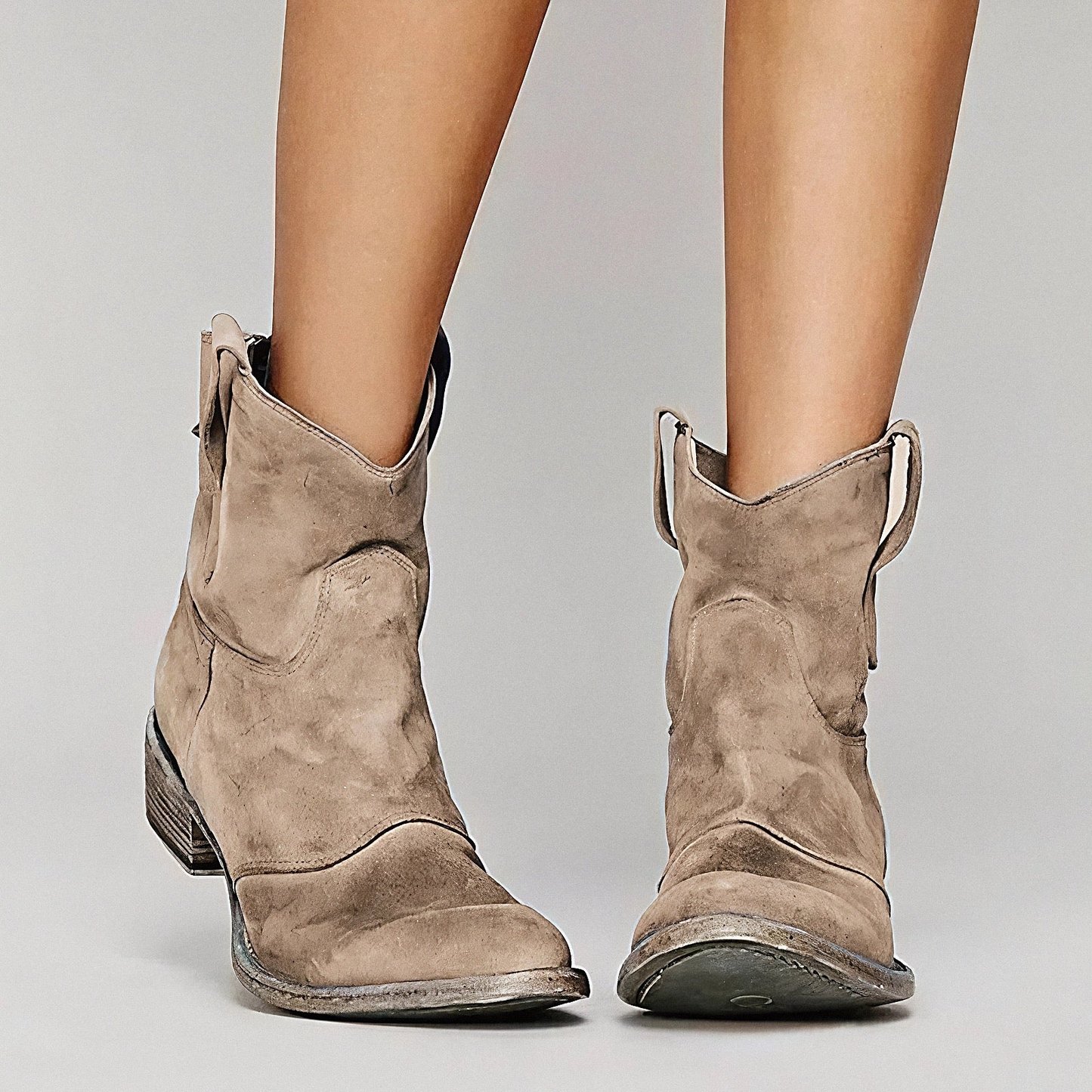 Emily | Women's Chunky Cowboy Ankle Boots