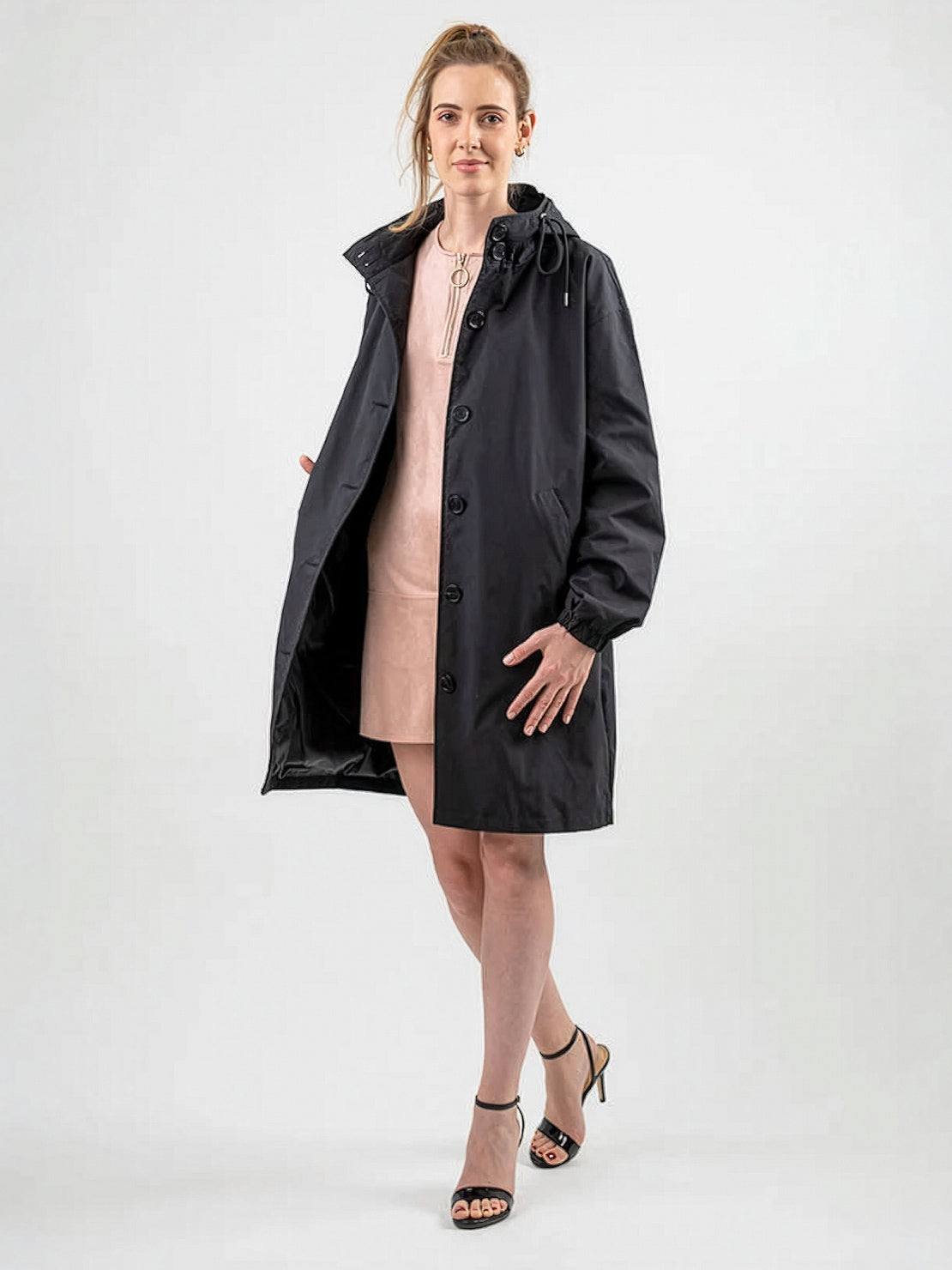 Ava | Women's Hooded Long Lightweight Jacket