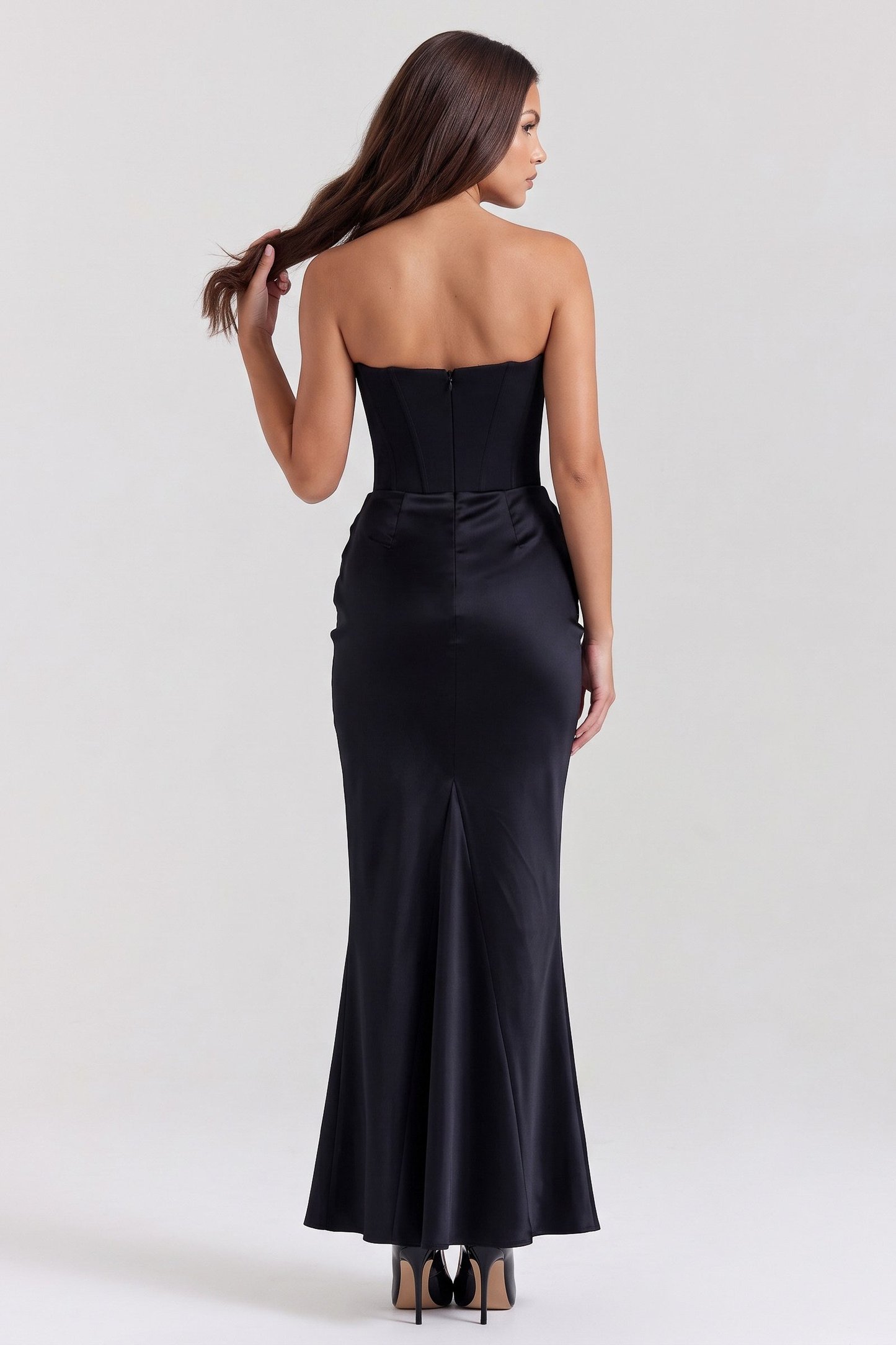 Violet | Women's Ruched Evening Maxi Dress