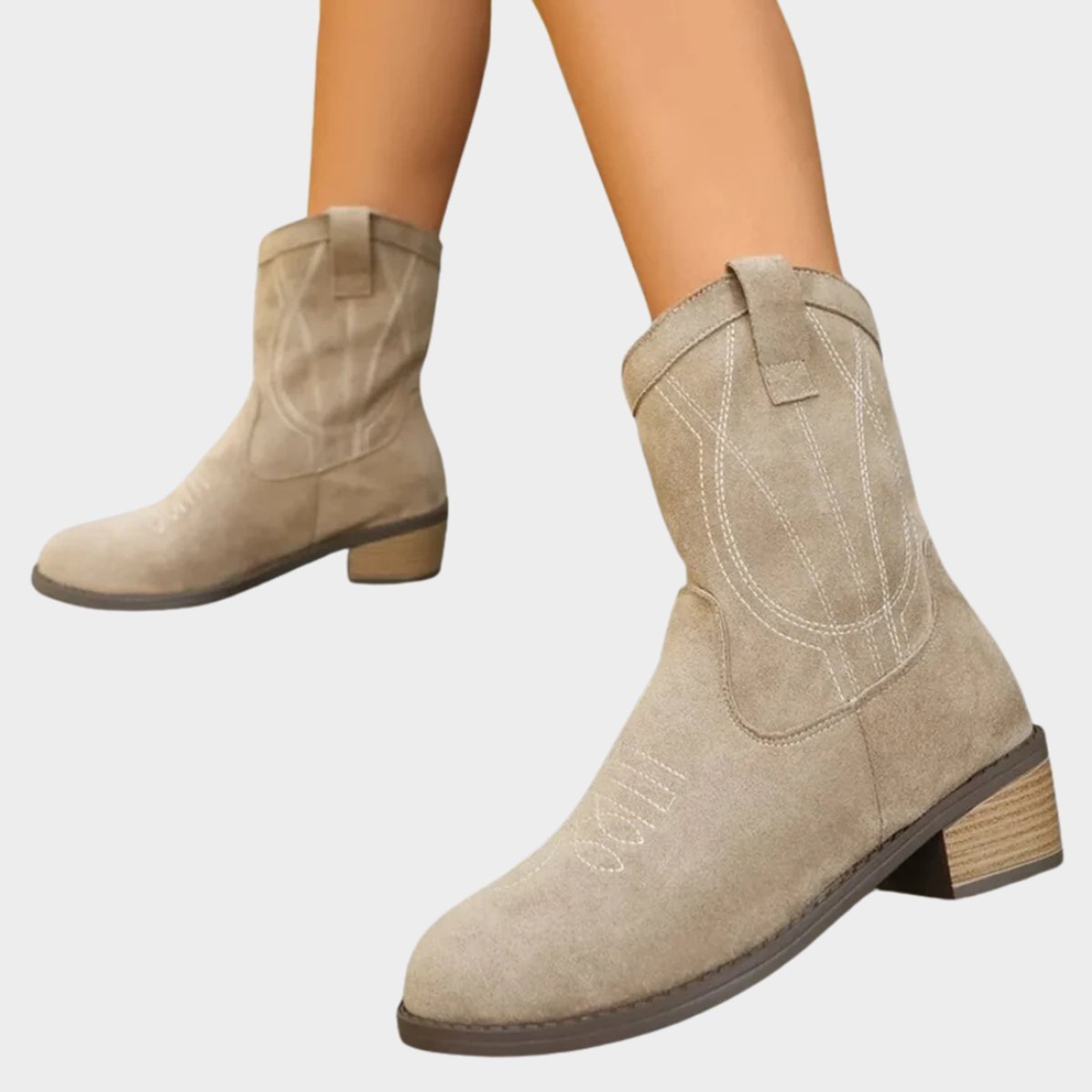 Elizabeth | Women's Embroidered Suede Cowboy Boots