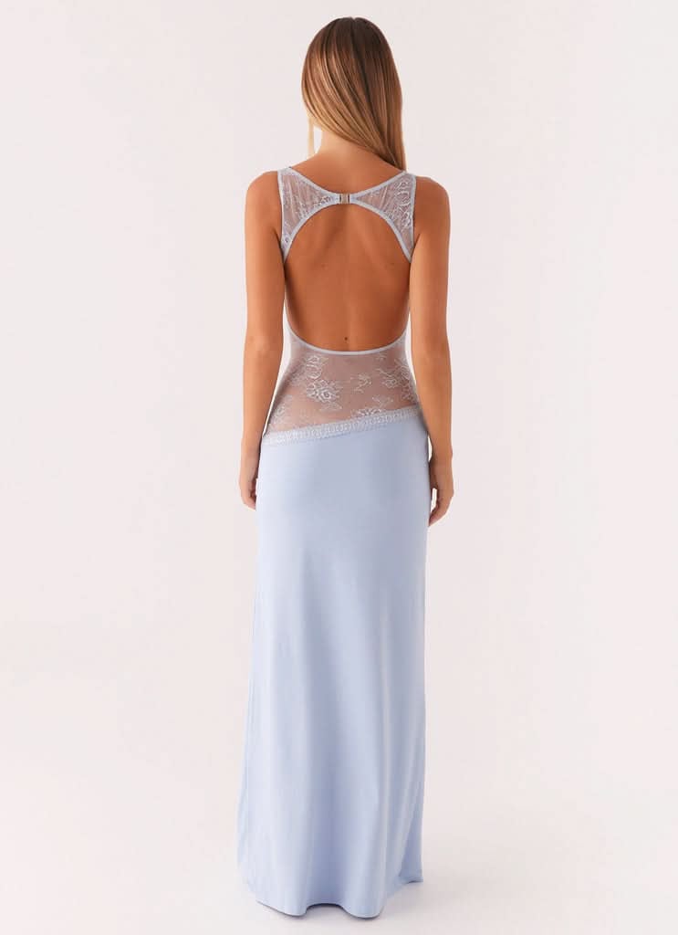 Claire | Women's Sleeveless Lace Maxi Cocktail Dress
