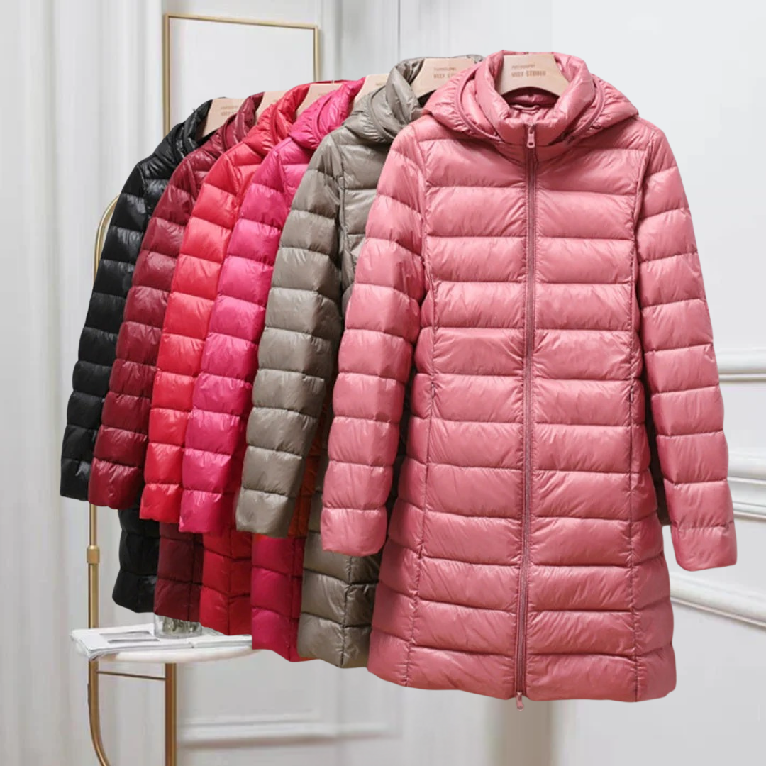 Samantha | Women's Hooded Long Puffer Jacket