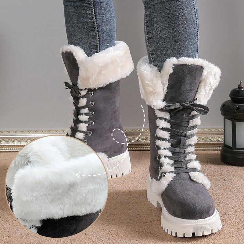Portia | Women's Lug-Sole Faux Fur Winter Boots