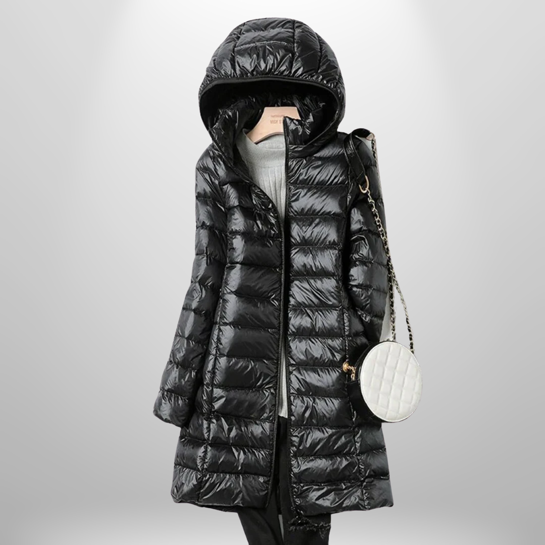Samantha | Women's Hooded Long Puffer Jacket