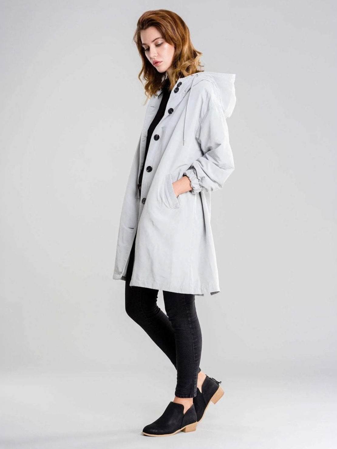 Ava | Women's Hooded Long Lightweight Jacket