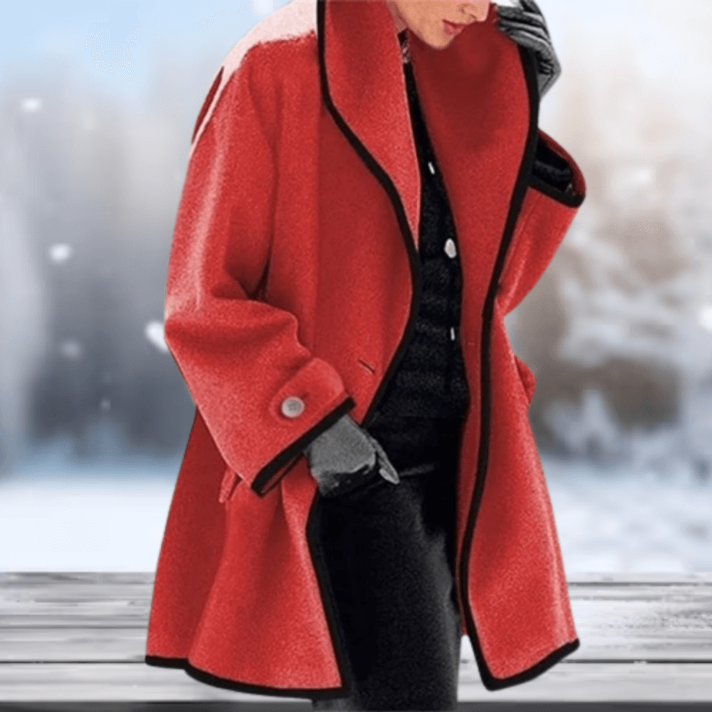 Nicola | Women's Oversized Notch-Lapel Wool Coat