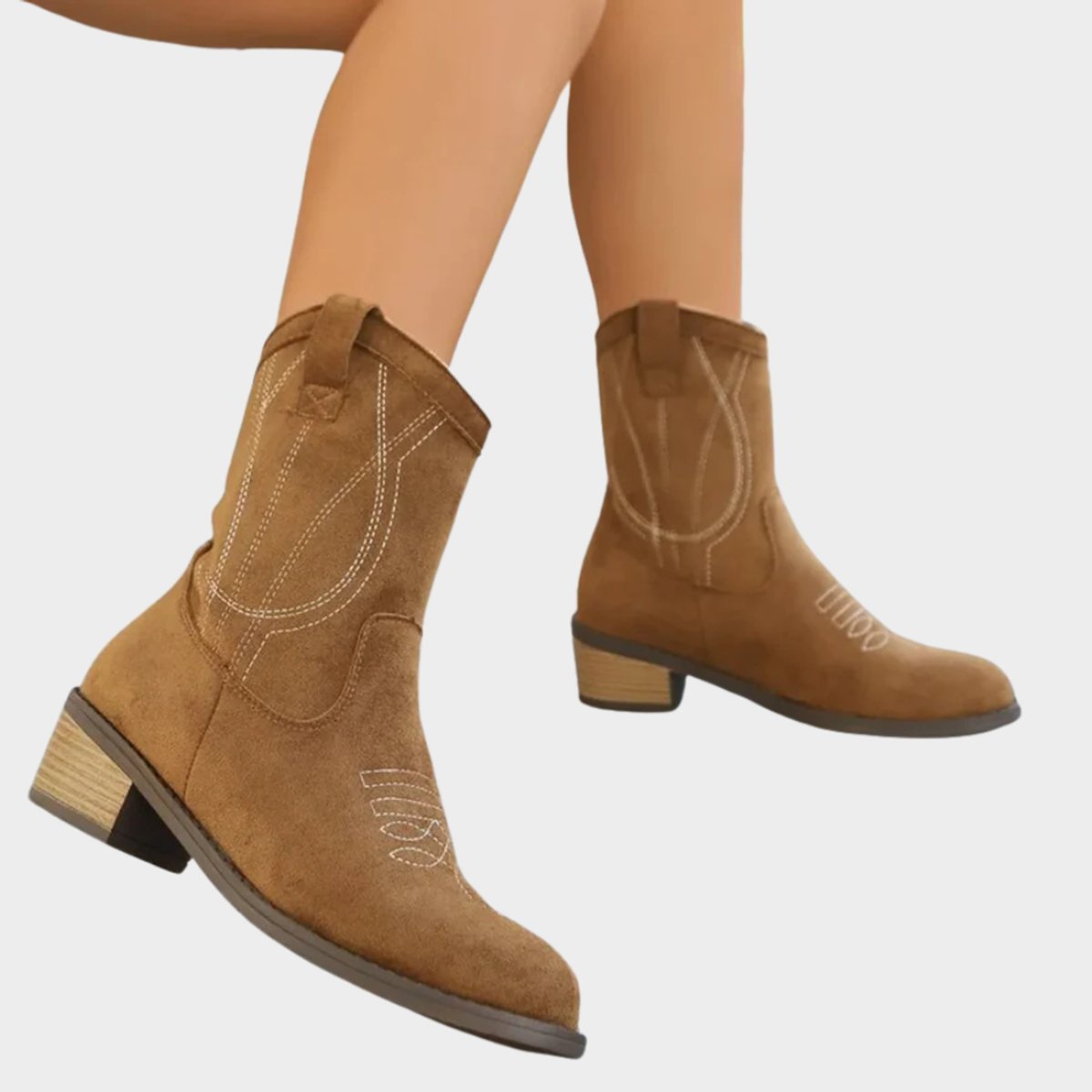 Elizabeth | Women's Embroidered Suede Cowboy Boots