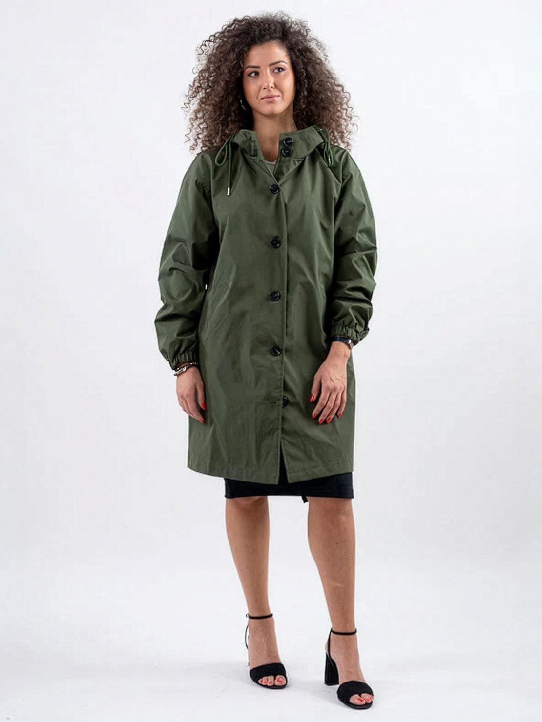 Ava | Women's Hooded Long Lightweight Jacket