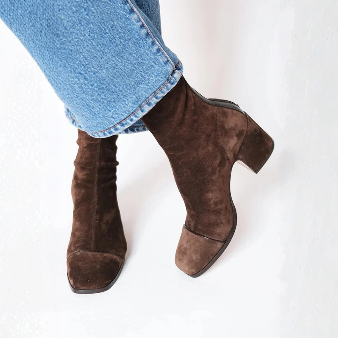 Cordelia | Women's Chunky Square Toe Ankle Boots
