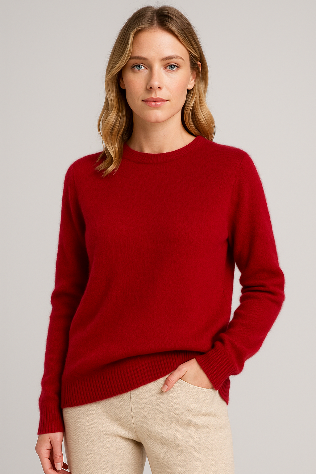 Ava | Women's Soft Crewneck Cashmere Sweater