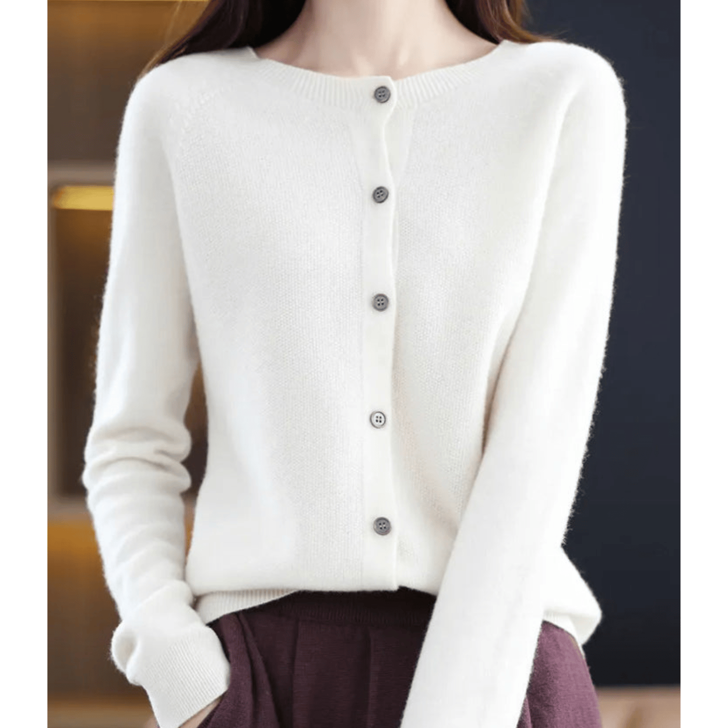 Katie | Women's Soft Cashmere Wool Cardigan