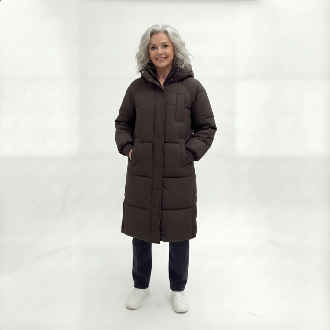 Beatrice | Women's Quilted Hooded Long Puffer Jacket
