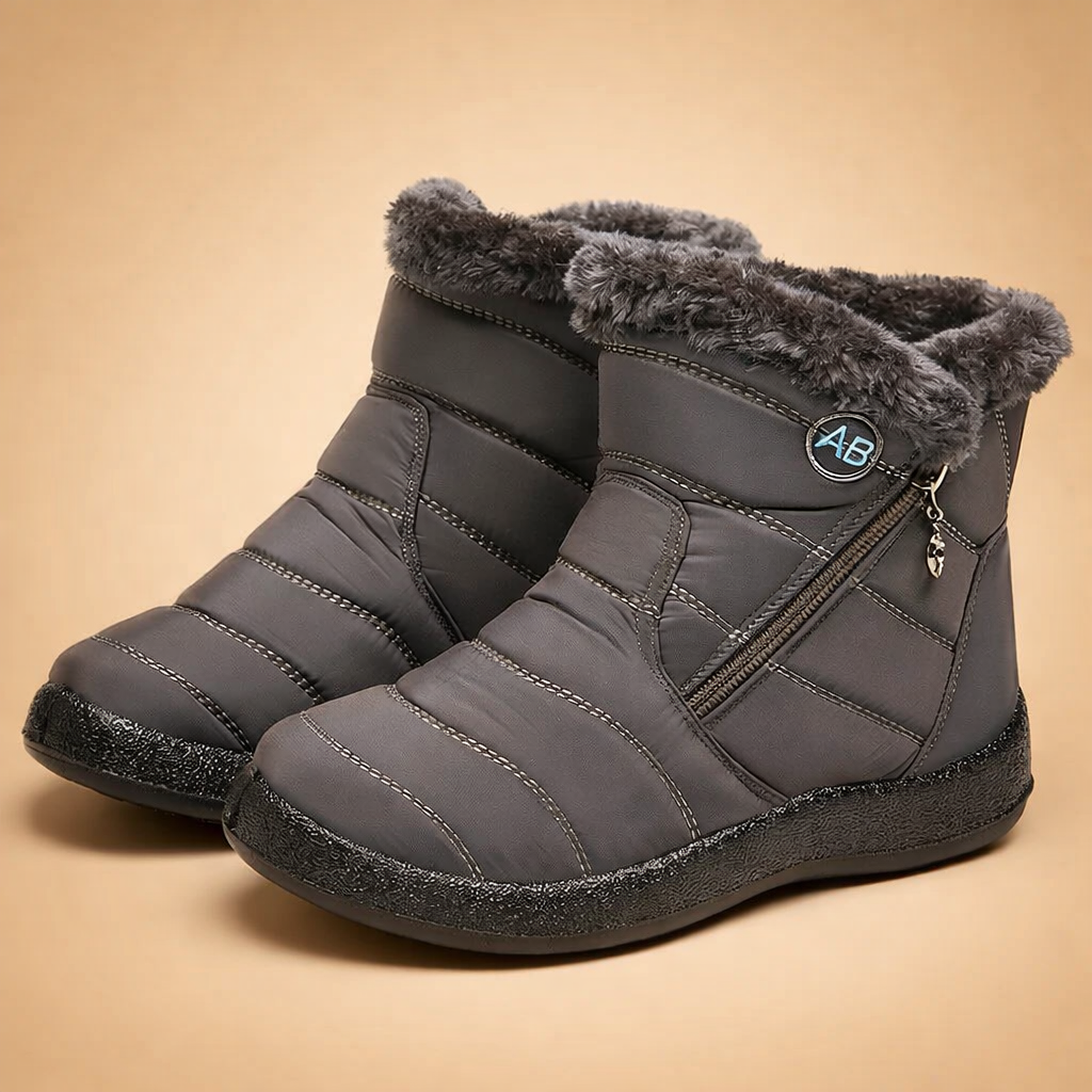 Caroline | Women's Quilted Fur-Lined Snow Boots