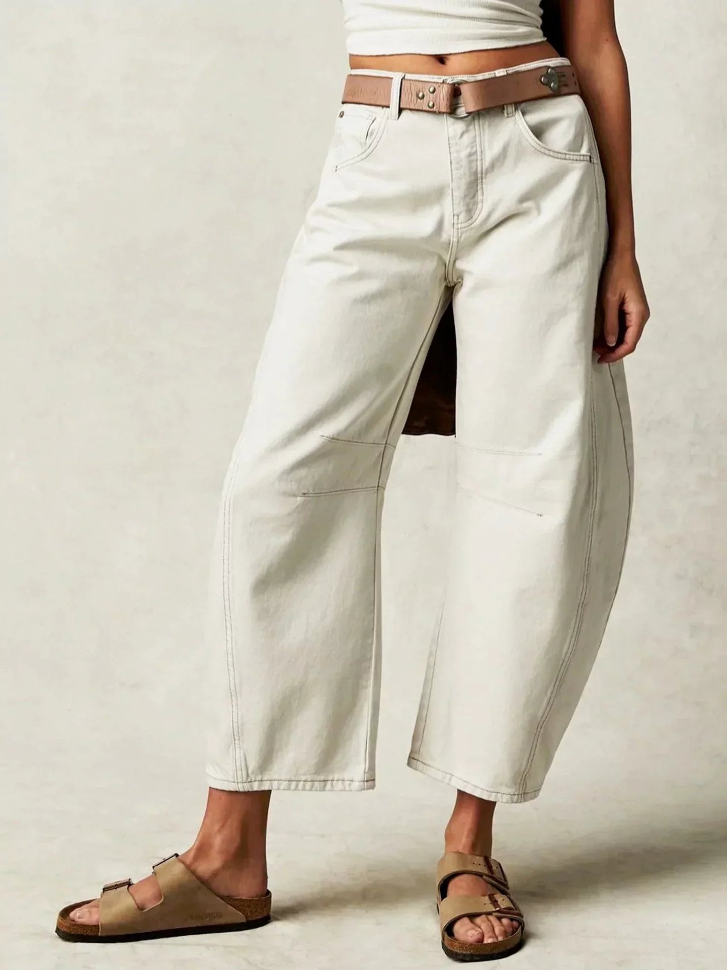 Abigail | Women's High Waisted Barrel Jeans