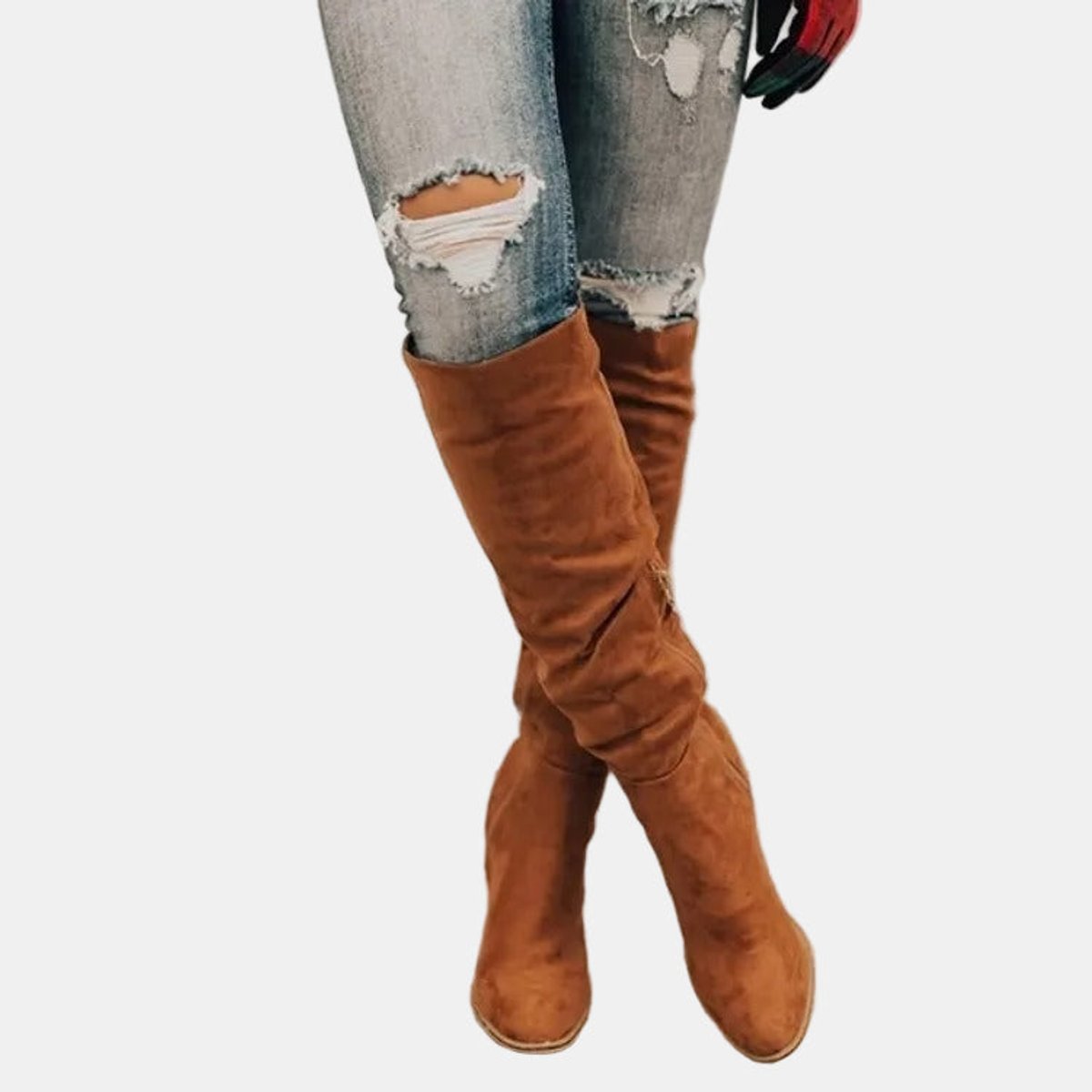 Isabella | Women's Stretchy Suede Over the Knee Boots