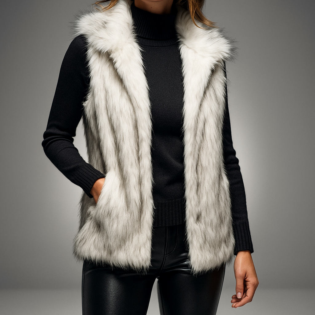 Sarah | Women's Luxe Faux Fur Vest Jacket
