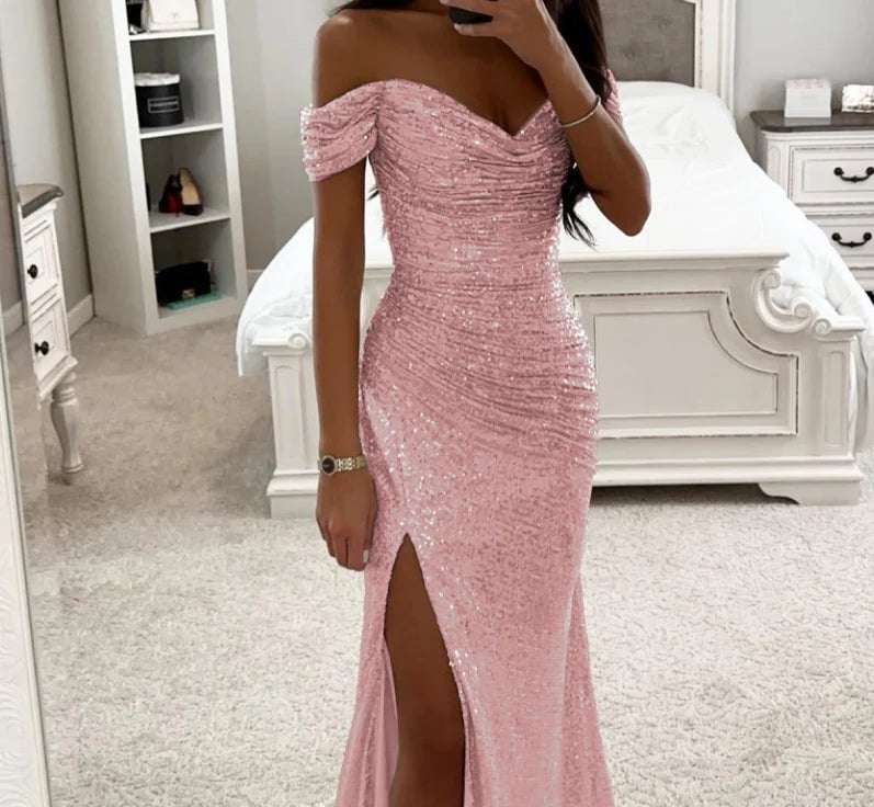 Beatrice | Women's Sequined Evening Maxi Dress